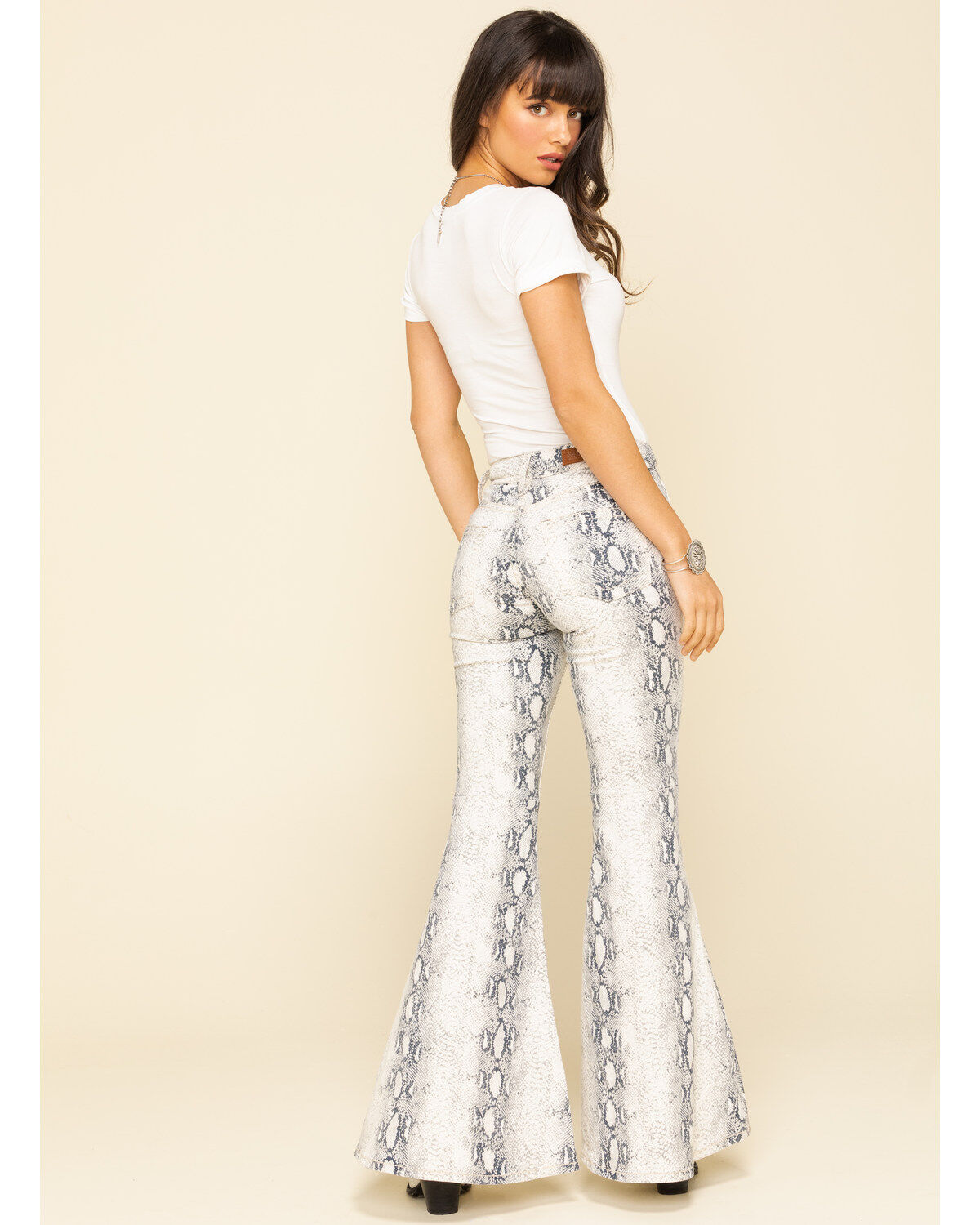 Image #5 - Shyanne Women's Python Print Flare Pants, , hi-res
