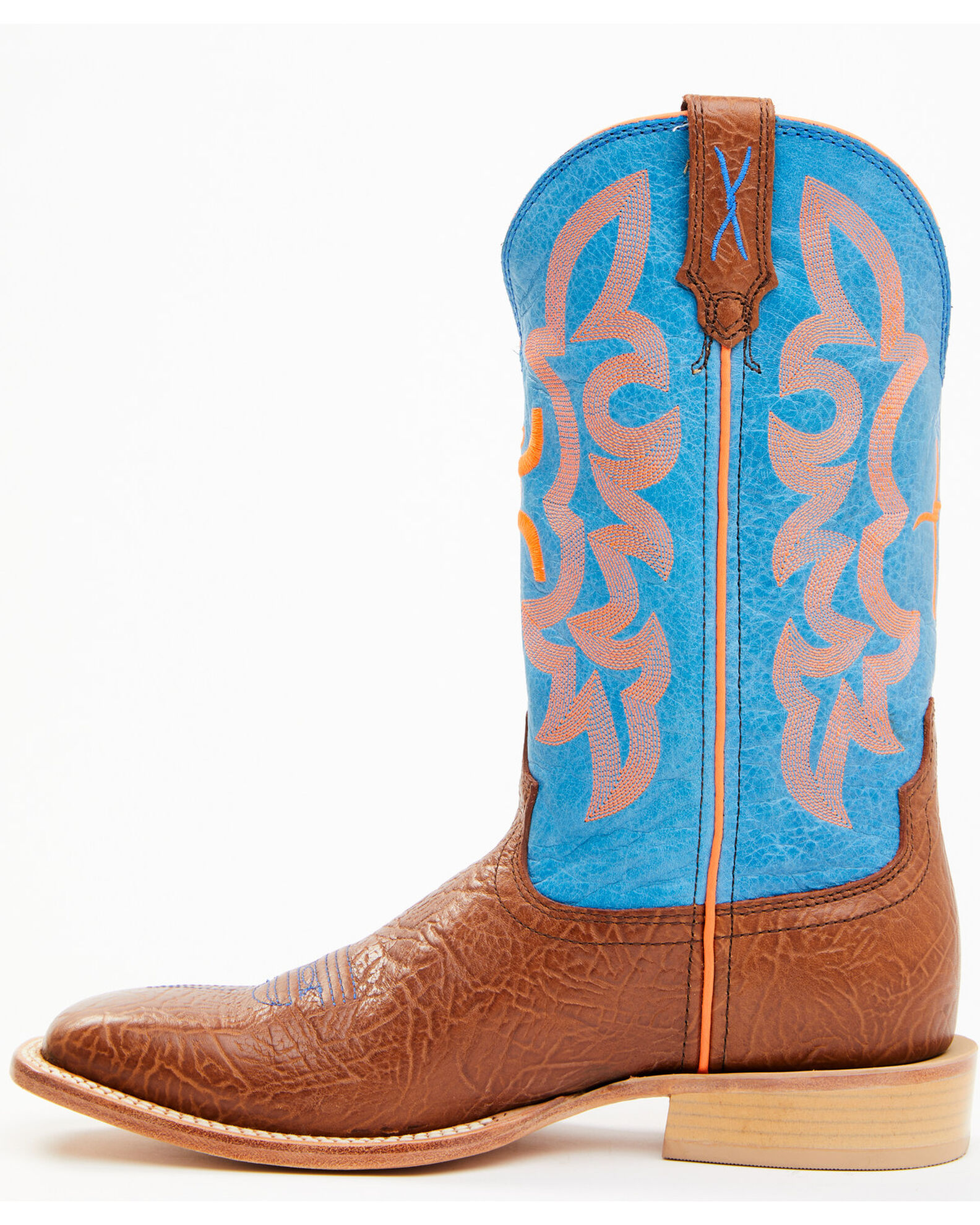 Image #5 - HOOey by Twisted X Men's Square Toe Western Boots, Cognac, hi-res