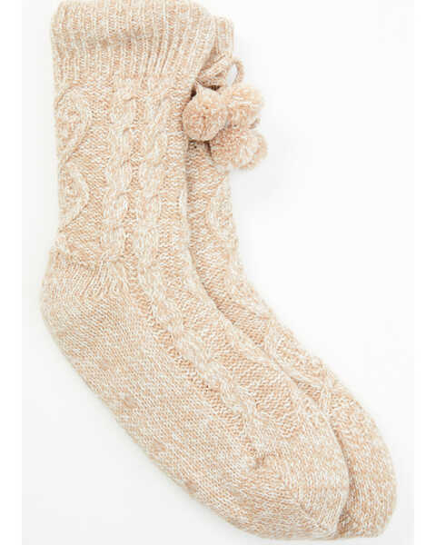 Idyllwind Women's Taupe Fernbrook Cozy Socks, Taupe, hi-res