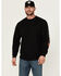 Image #1 - Hawx Men's Logo Long Sleeve Knit Work T-Shirt - Big, Black, hi-res