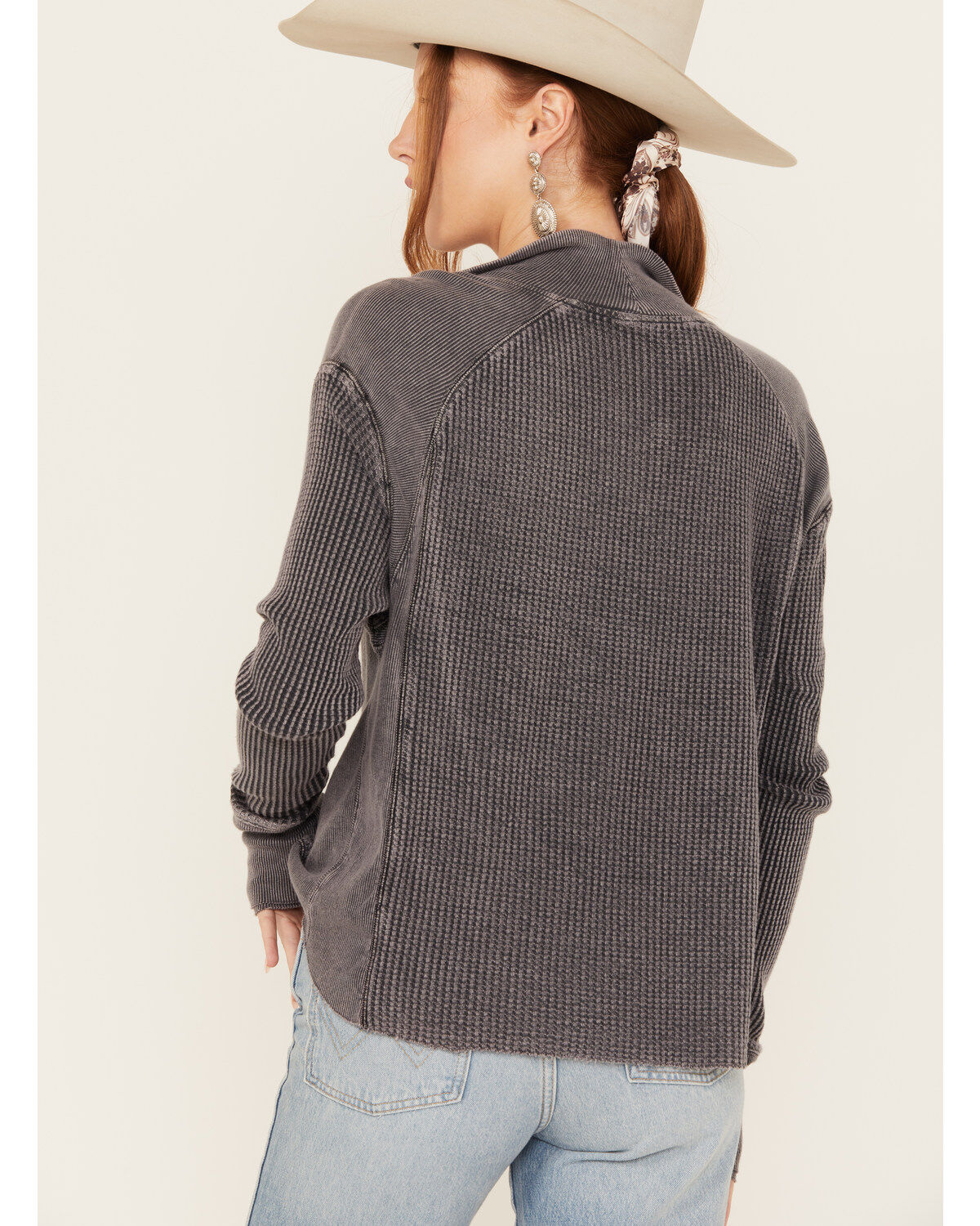 Image #4 - Free People Women's Ashton Zip Thermal Long Sleeve Pullover, , hi-res