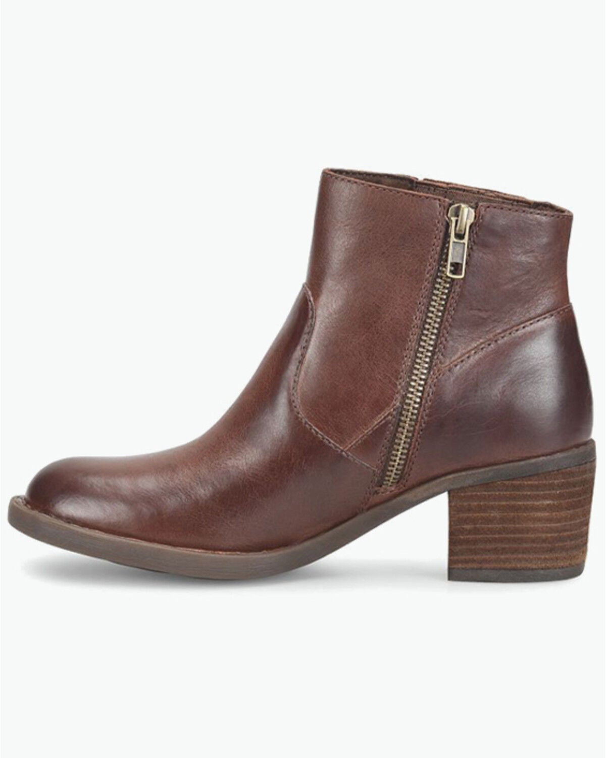 Image #3 - Born Women's Rowan Western Booties - Round Toe, Tan, hi-res