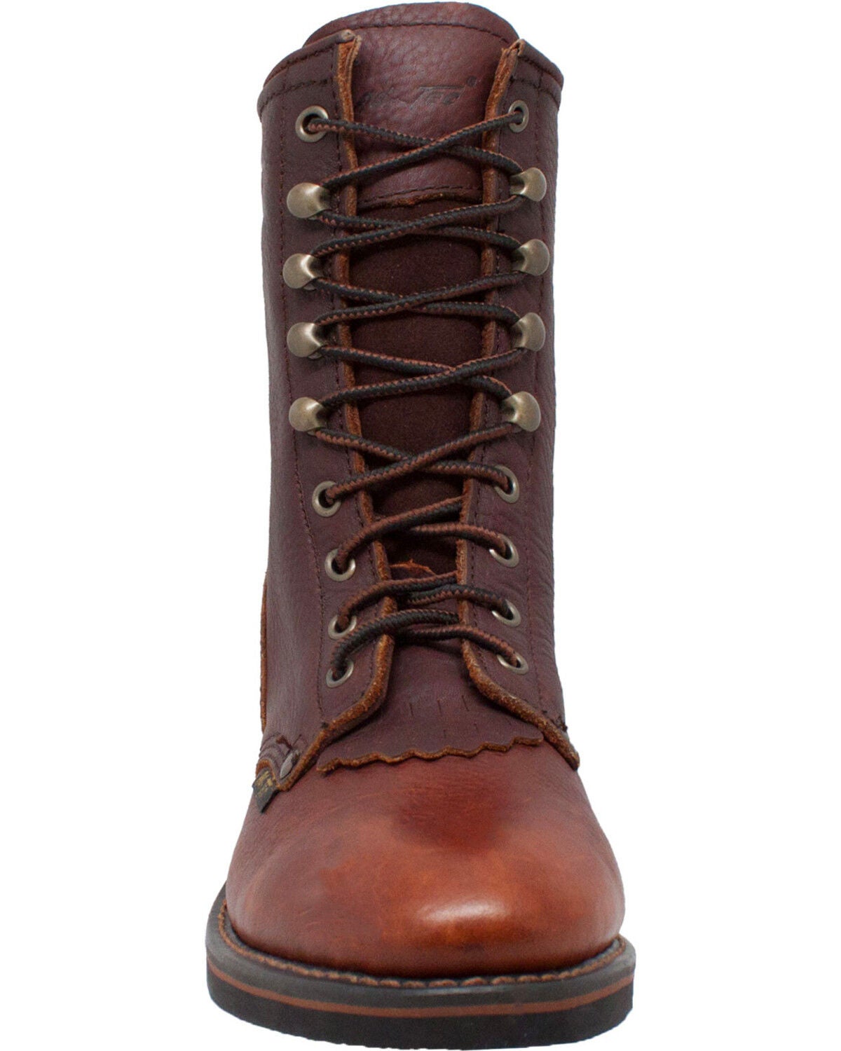 Image #3 - Ad Tec Women's Chestnut 8" Leather Packer Boots - Soft Toe, Chestnut, hi-res