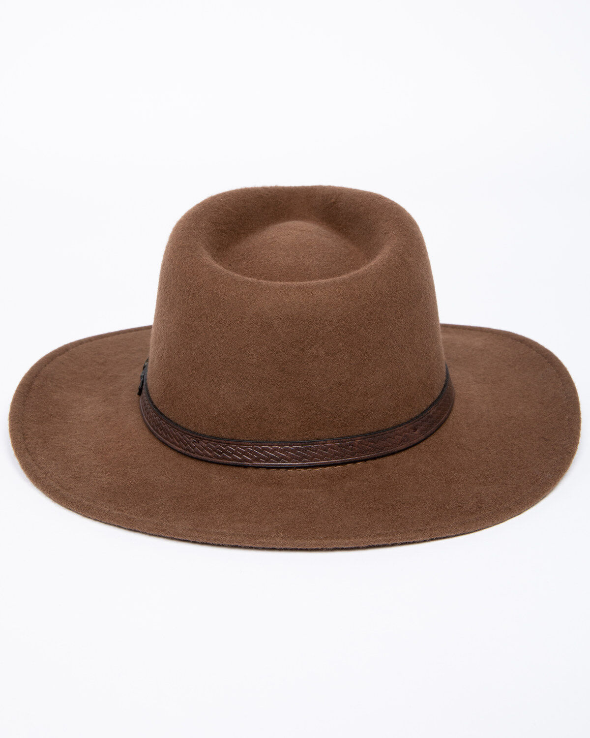 mens brown felt hat