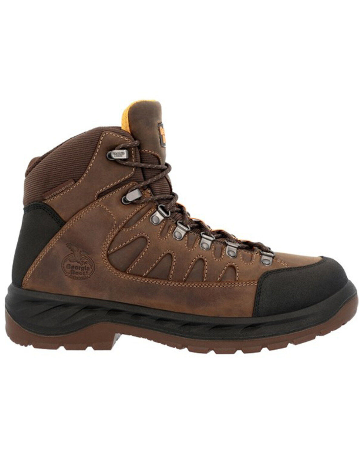 Image #2 - Georgia Boot Men's OT Waterproof Lace-Up Hiking Work Boots - Soft Toe, Brown, hi-res