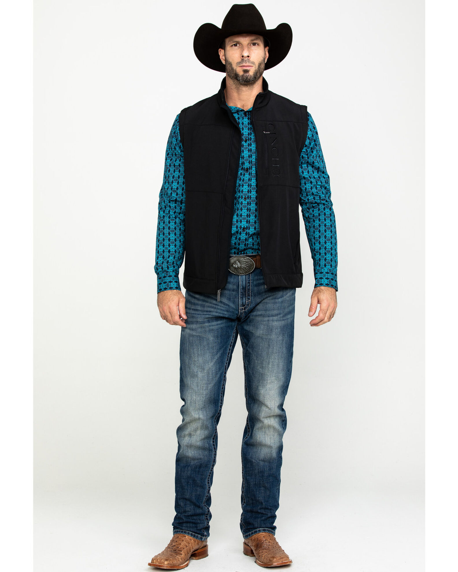 Black cinch cheap vest
