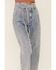 Image #2 - Wishlist Women's Acid Wash Tie Waist High Rise Jeans, Blue, hi-res