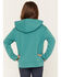 Image #4 - Wrangler Retro Girls' Logo Hoodie, Turquoise, hi-res