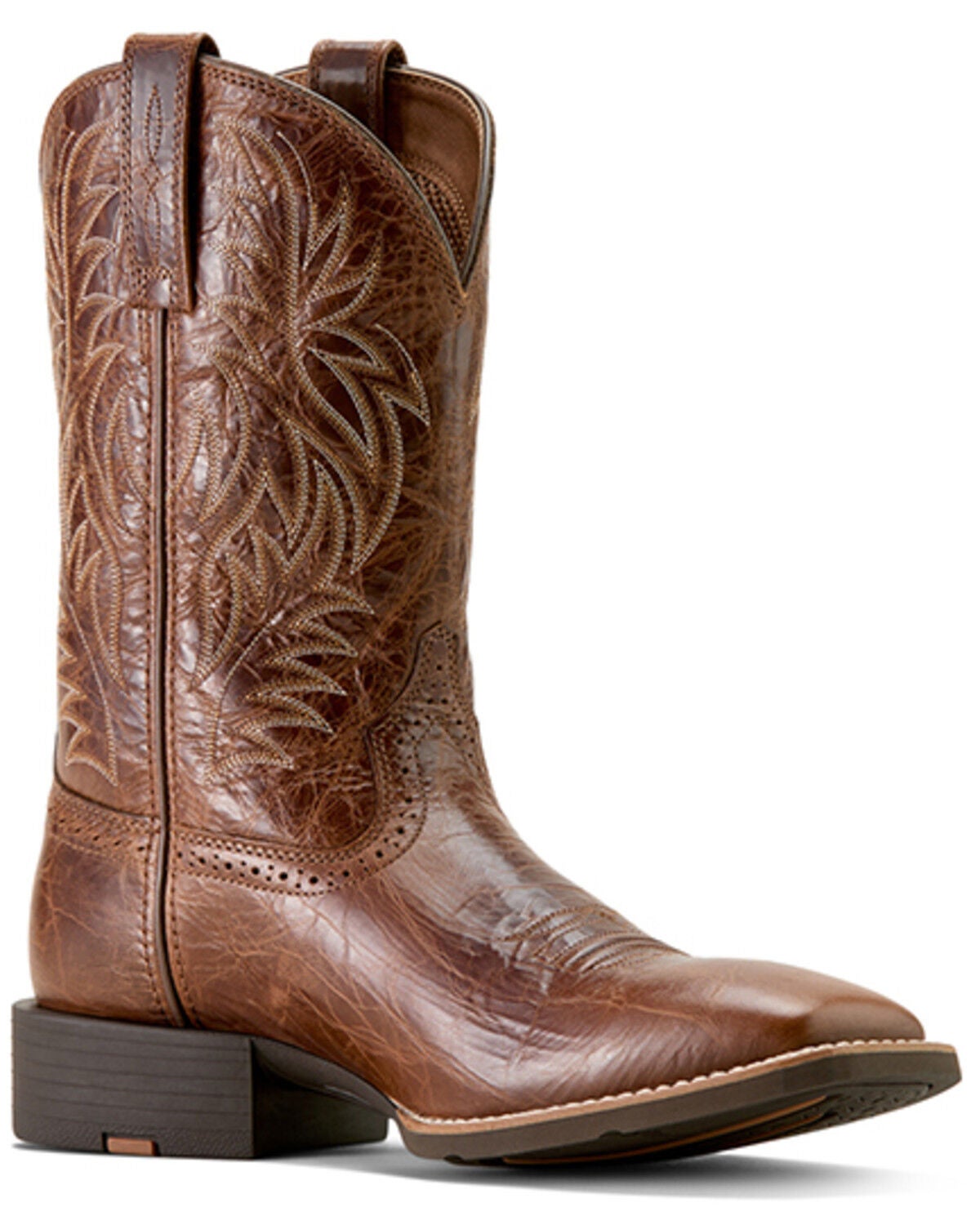 Ariat Men's Sport Western Boots - Broad Square Toe, Tan, hi-res