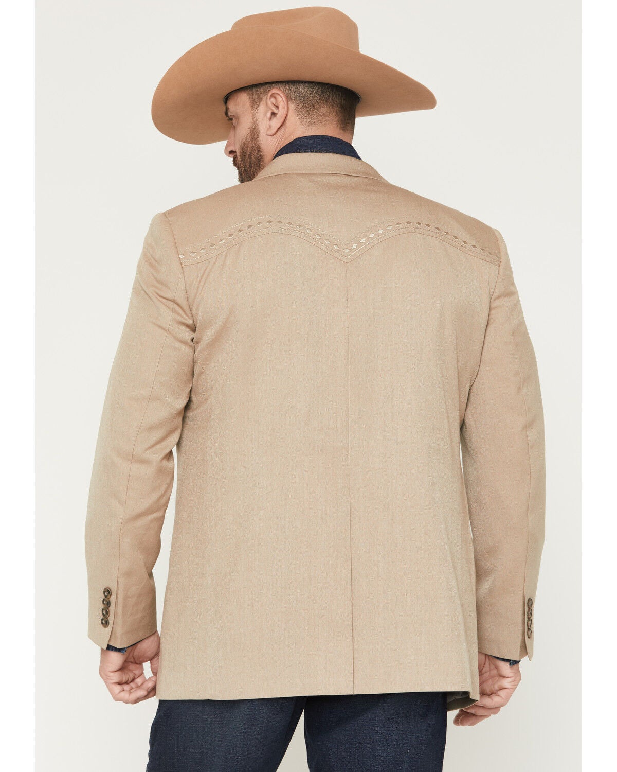 Image #4 - Cody James Men's Sundance Diamond Stitch Sportcoat, Tan, hi-res