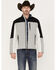 Image #2 - Hooey Men's Color Block Southwestern Print Softshell Jacket, Charcoal, hi-res