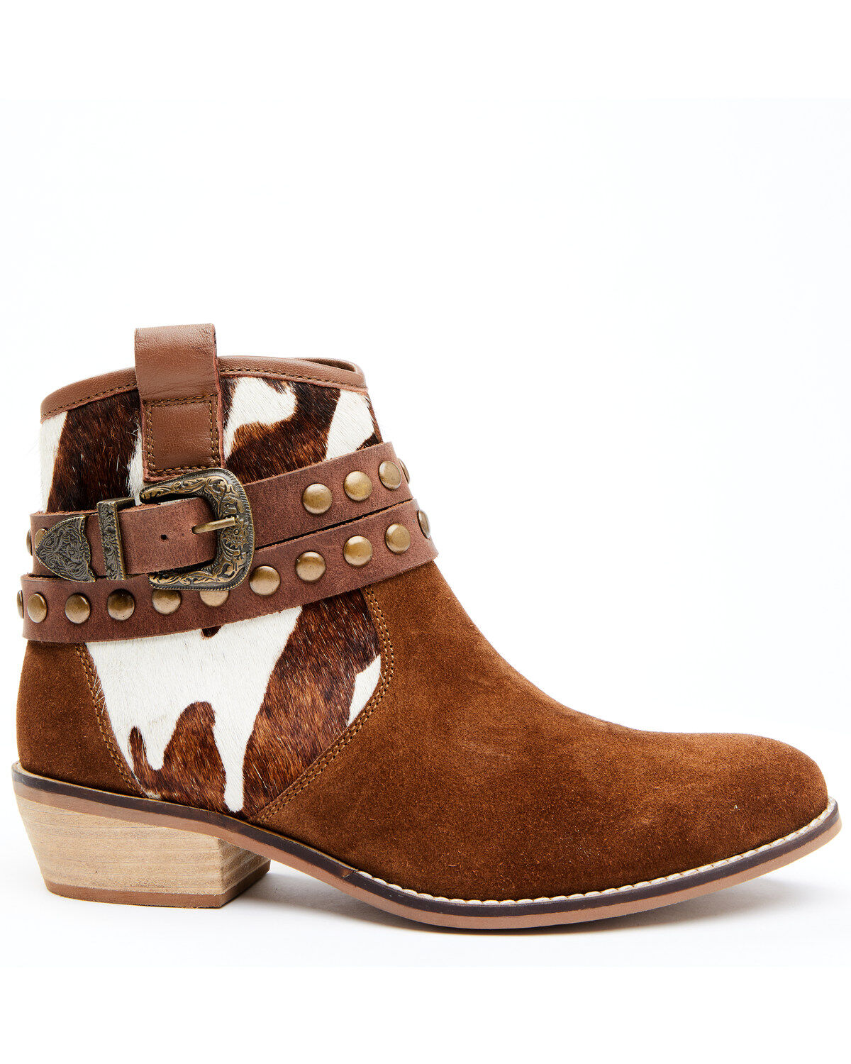 Image #2 - Shyanne Women's Raelynn Fashion Booties - Round Toe, Brown, hi-res