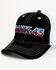 Image #1 - RANK 45® Men's Embroidered Flag Logo Mesh-Back Ball Cap, Black, hi-res