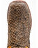 Dan Post Men's Exotic Huachinago Fish Western Boots - Wide Square Toe, Brown, hi-res