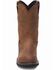 Justin Men's Wyoming Waterproof Western Work Boots - Steel Toe, Brown, hi-res
