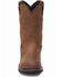 Image #5 - Justin Men's Wyoming Waterproof Western Work Boots - Steel Toe, Brown, hi-res