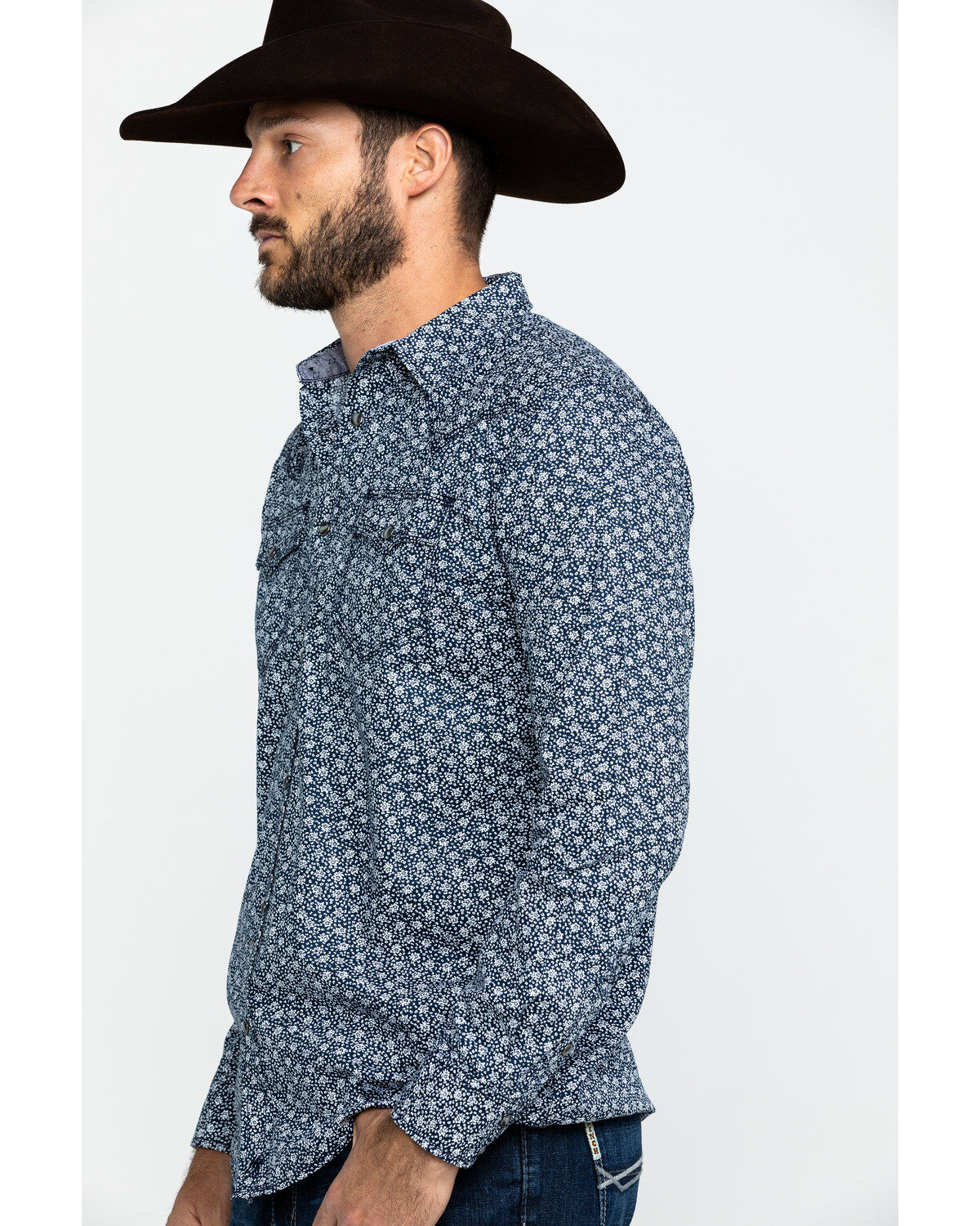 Image #3 - Moonshine Spirit Men's Viper Room Floral Print Long Sleeve Western Shirt , , hi-res