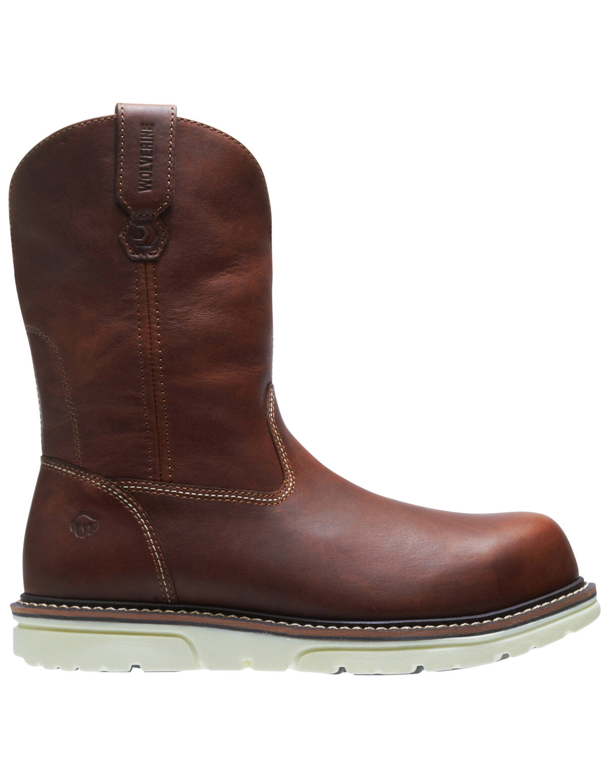 Image #2 - Wolverine Men's I-90 Durashocks Carbonmax Western Work Boots - Composite Toe, Red, hi-res
