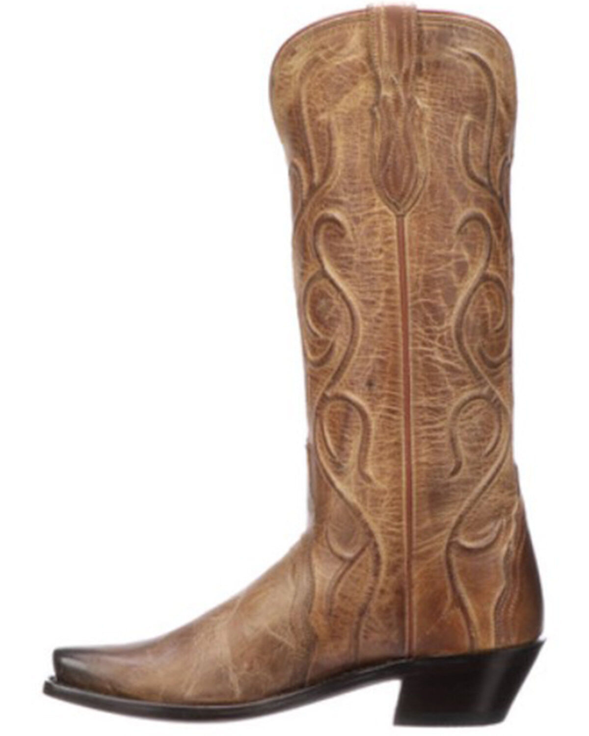 Image #3 - Lucchese Women's Patsy Western Boots - Snip Toe, Tan, hi-res