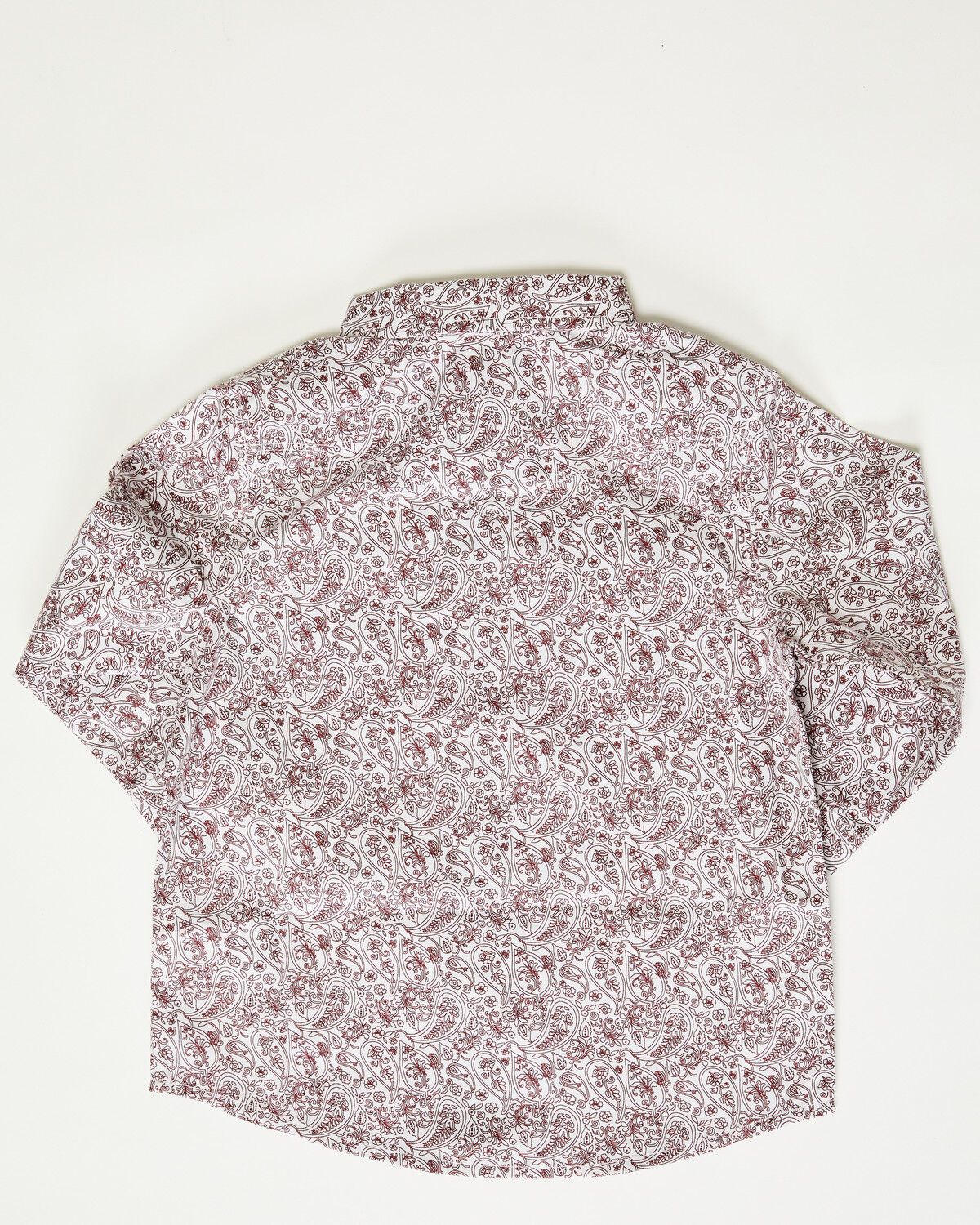 Wrangler Toddler Boys' Paisley Print Long Sleeve Snap Western Shirt