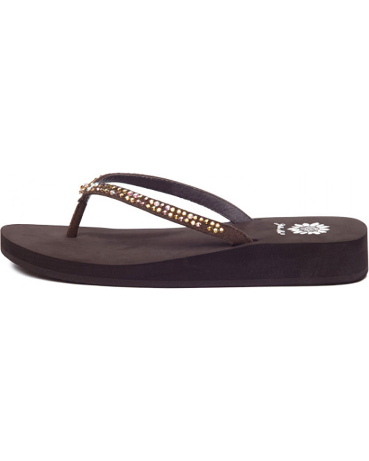yellow box jeweled sandals