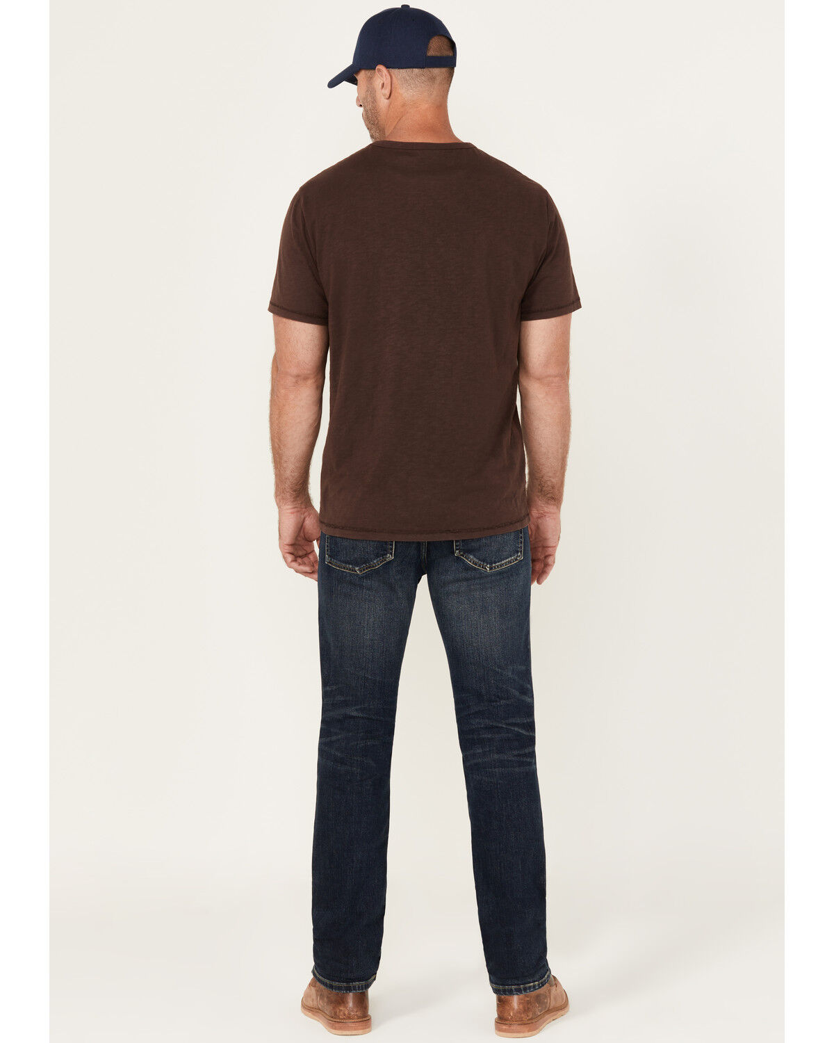 Image #3 - Brothers and Sons Men's Drifter Wash Tucker Slim Straight Stretch Denim Jeans, Dark Wash, hi-res