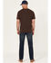Image #3 - Brothers and Sons Men's Drifter Wash Tucker Slim Straight Stretch Denim Jeans, Dark Wash, hi-res