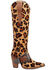 Image #2 - Dingo Women's Spur Crazy Leopard Print Tall Western Boots - Round Toe, Leopard, hi-res
