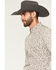 Image #2 - Cody James Men's Picher Floral Print Long Sleeve Button-Down Stretch Western Shirt, Tan, hi-res