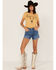 Bandit Women's Steer Head Graphic Tee, Mustard, hi-res