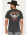Image #1 - Brixton Men's Waller Logo Short Sleeve Graphic T-Shirt, Black, hi-res