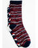 Shyanne Women's Stars & Stripes Crew Socks - 3-Pack, Red/white/blue, hi-res