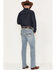 Image #3 - RANK 45® Men's Pistol Medium Wash Slim Straight Stretch Denim Performance Jeans, Light Wash, hi-res