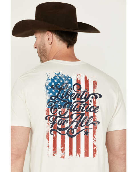 Image #4 - Cody James Men's Justice For All Short Sleeve Graphic T-Shirt , Tan, hi-res