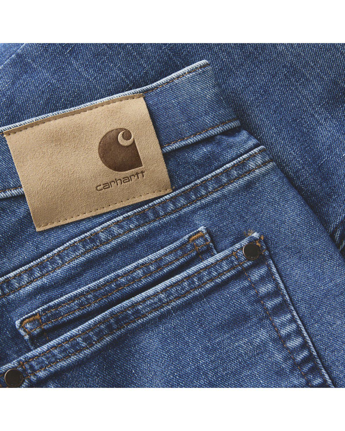 Carhartt Women's Essential Dark Wash Relaxed Fit Stretch Denim Jeans