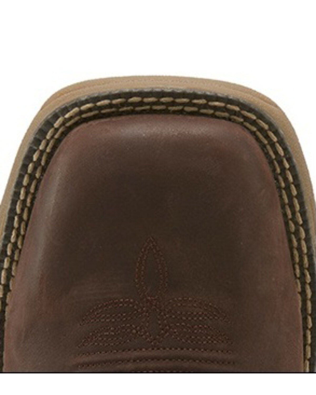 Image #5 - Justin Men's Stampede Grizzly Brown Western Work Boots - Steel Toe, , hi-res