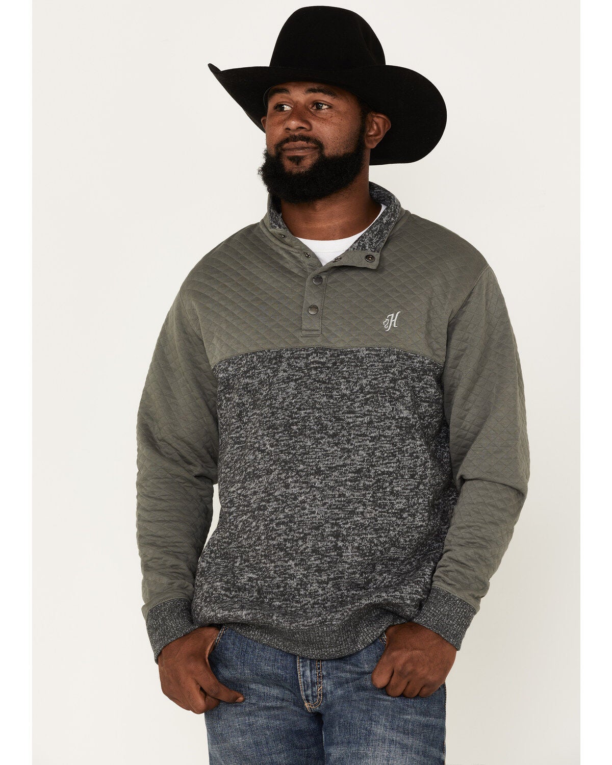 Image #1 - Hooey Men's Stevie 1/4 Snap Pullover, , hi-res