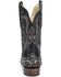 Image #4 - Corral Men's Inlay Embroidered Western Boots - Broad Square Toe, Black, hi-res