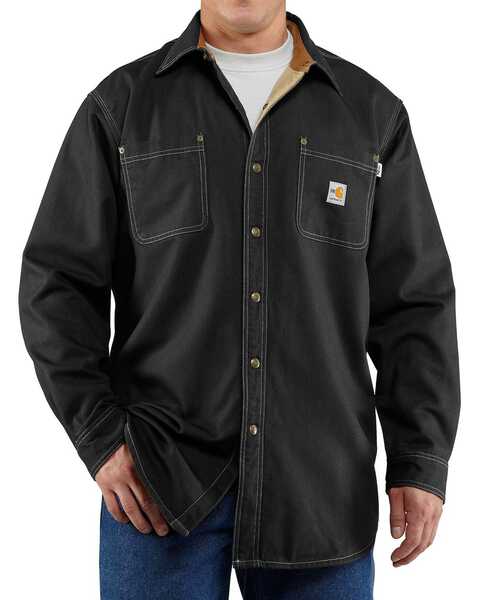 Image #1 - Carhartt Flame Resistant Canvas Shirt Jacket, , hi-res
