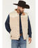 Image #1 - Kimes Ranch Men's Muir Trail Quilted Zip Vest, Khaki, hi-res