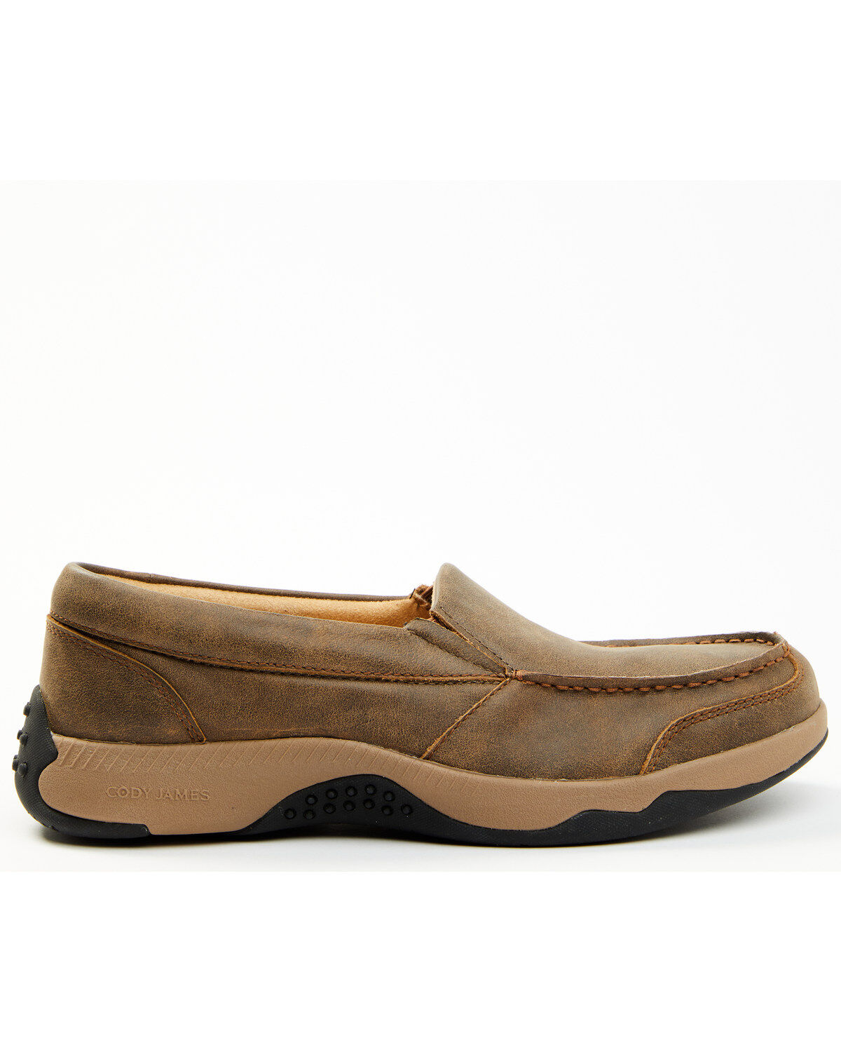 Image #2 - Cody James Men's Trust Me Beaned Slip-On Casual Oxford Shoes - Moc Toe, Tan, hi-res