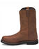Justin Men's Wyoming Waterproof Western Work Boots - Steel Toe, Brown, hi-res