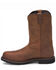 Image #3 - Justin Men's Wyoming Waterproof Western Work Boots - Steel Toe, Brown, hi-res