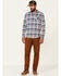 Image #2 - Flag & Anthem Men's Valinda Large Plaid Long Sleeve Button Down Western Shirt, Red, hi-res