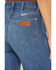 Image #4 - Wrangler Women's Medium Wash High Rise Cuffed Trouser Denim Jeans, Medium Wash, hi-res