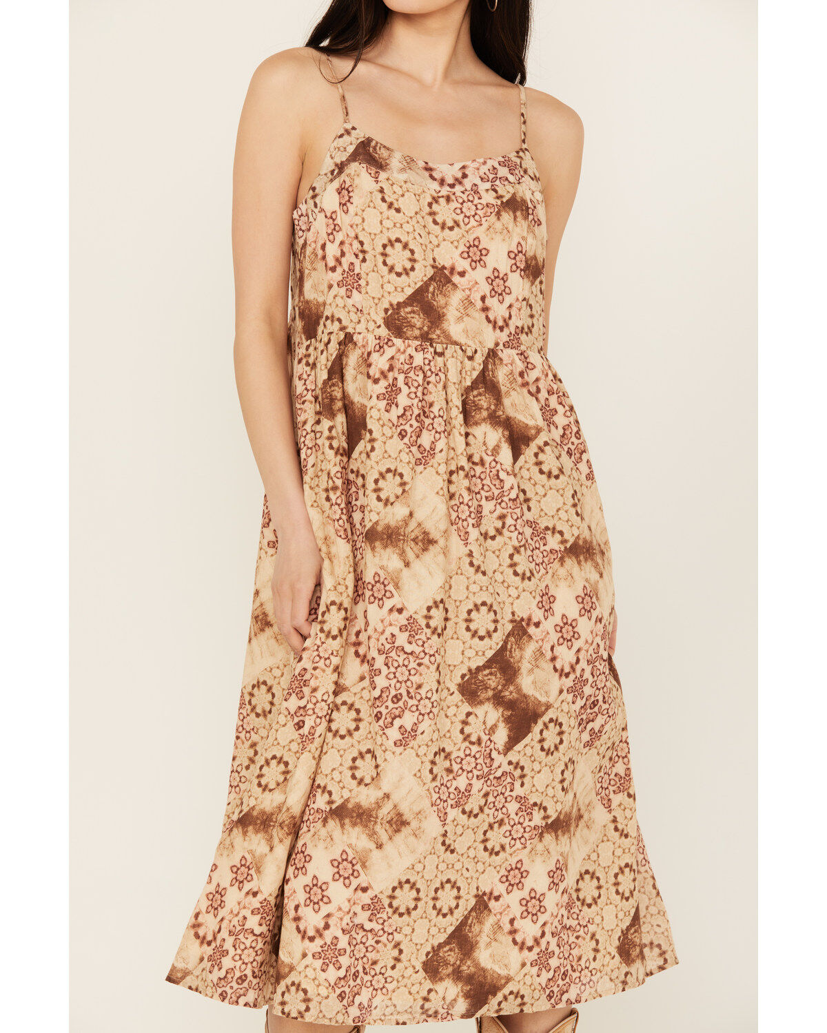 Image #3 - Cleo + Wolf Women's Beatrice Printed Sleeveless Maxi Dress, Oatmeal, hi-res