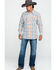 Image #6 - Wrangler Retro Men's Multi Med Plaid Long Sleeve Western Shirt , , hi-res