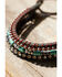 Image #2 - Shyanne Women's Layered Leather Cuff Bracelet, Silver, hi-res
