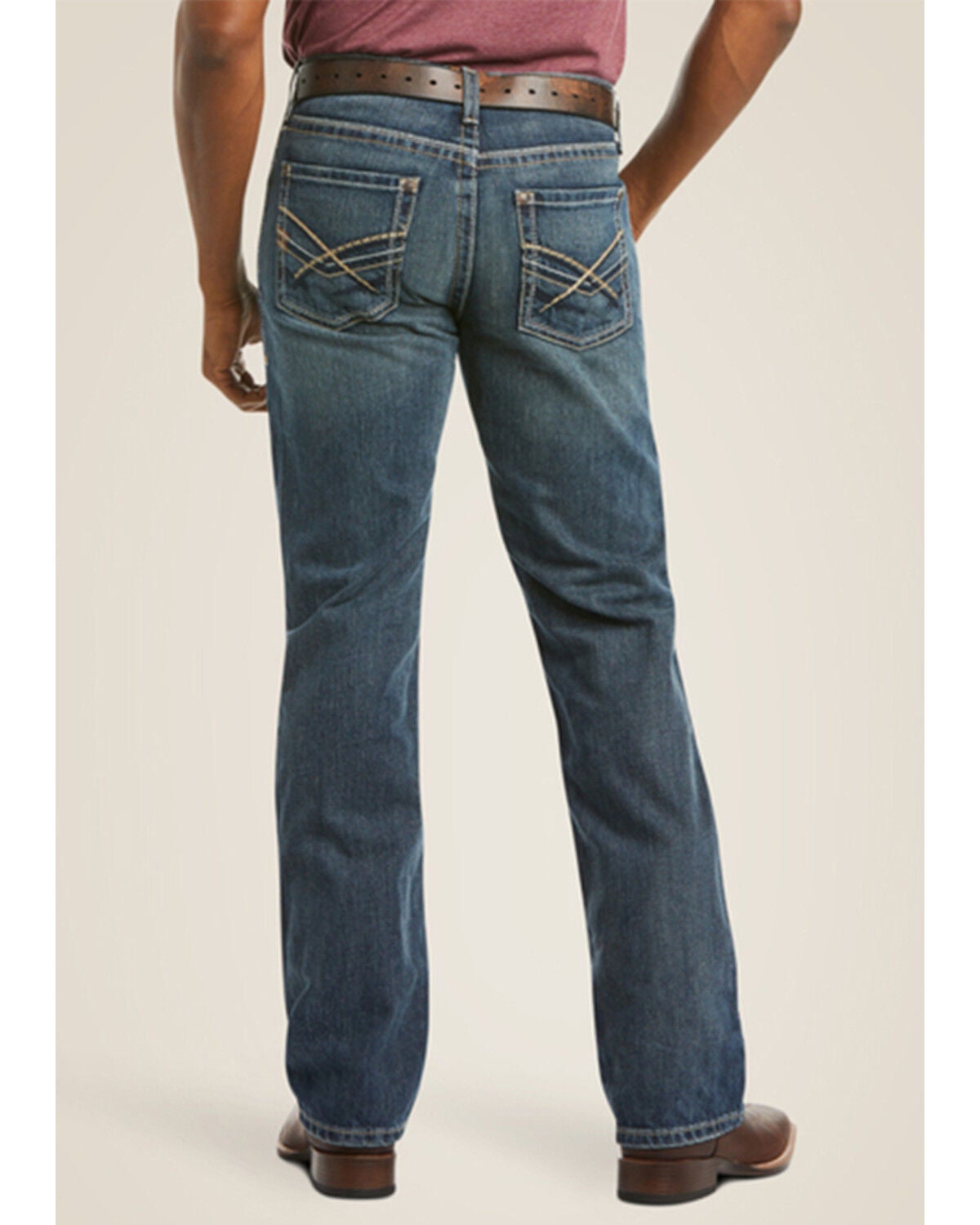 Image #2 - Ariat Men's Deadrun M5 Arrowhead Straight Denim Jeans, Denim, hi-res