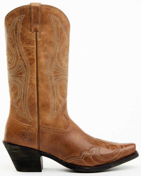 Image #3 - Ariat Women's Round Up Sandstorm Western Boots - Snip Toe, Brown, hi-res